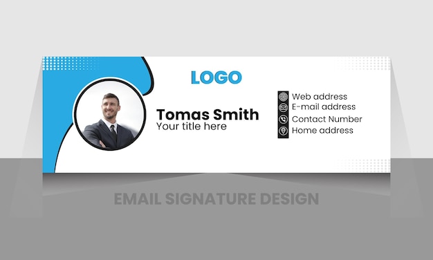 Email signature design template