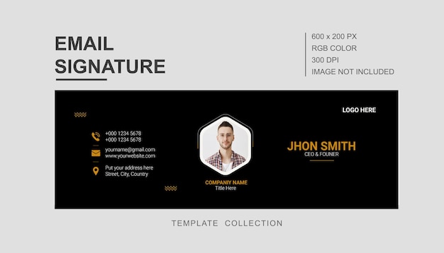 Email signature design