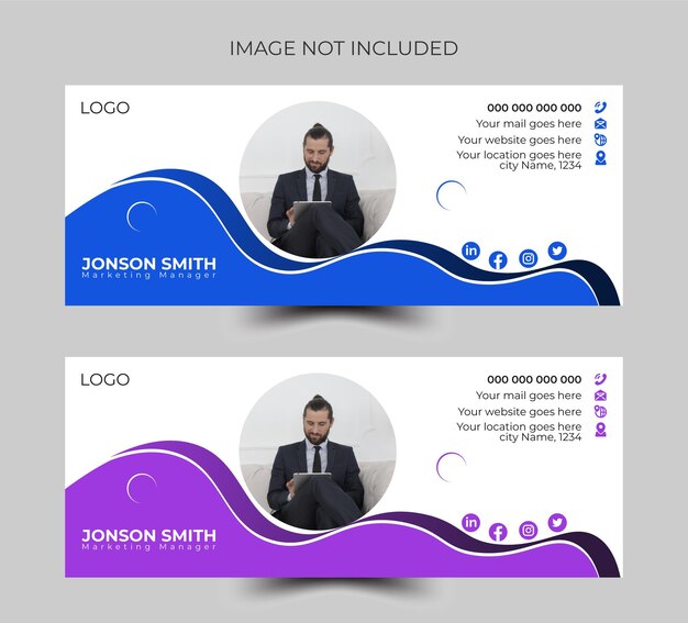 Email signature design