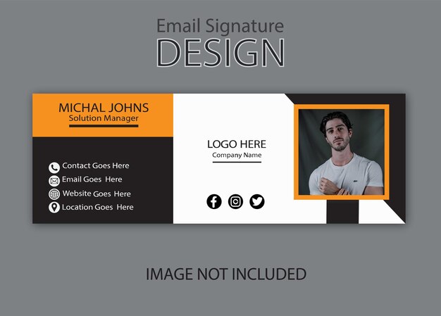 Email signature design