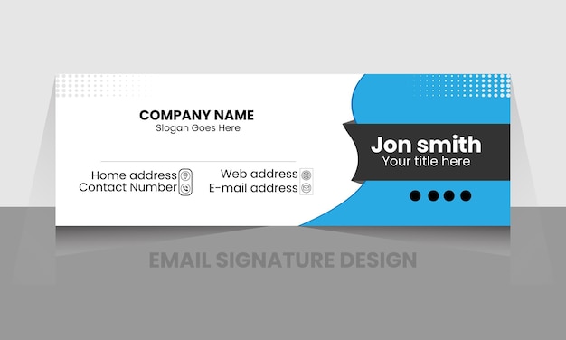 Email signature and footer design