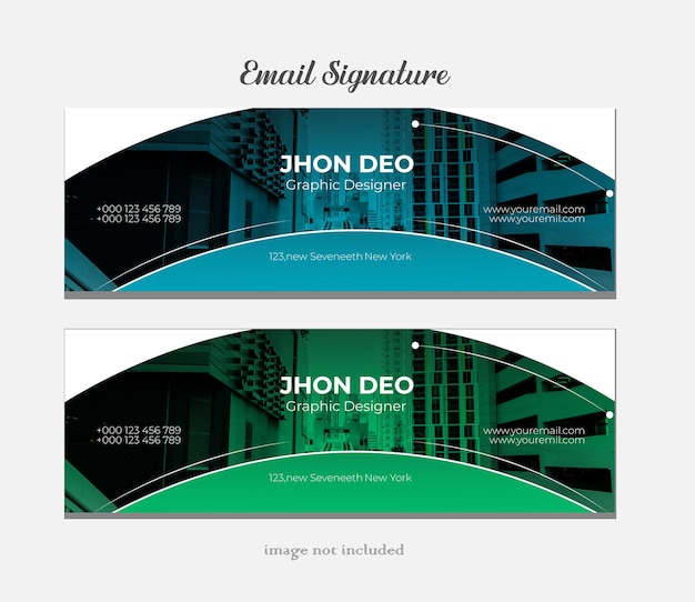 email signature post design