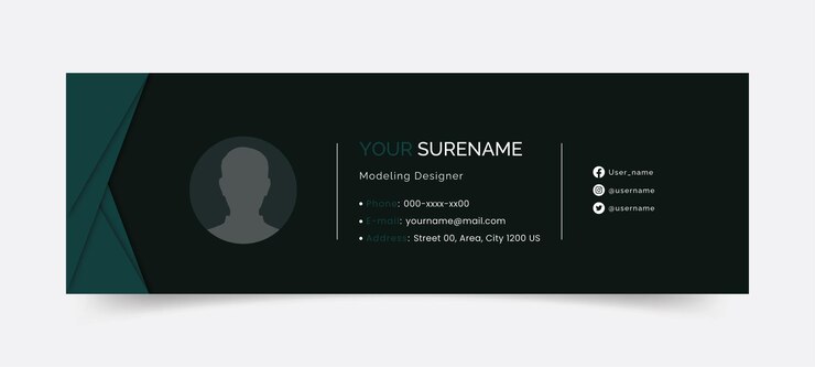 Vector email signature revolution infuse your profile into every message