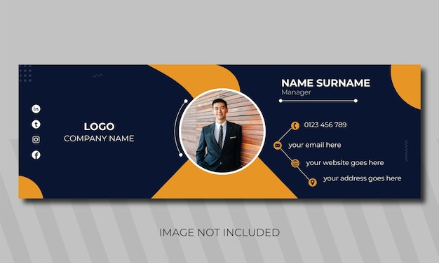 Email signature template for business
