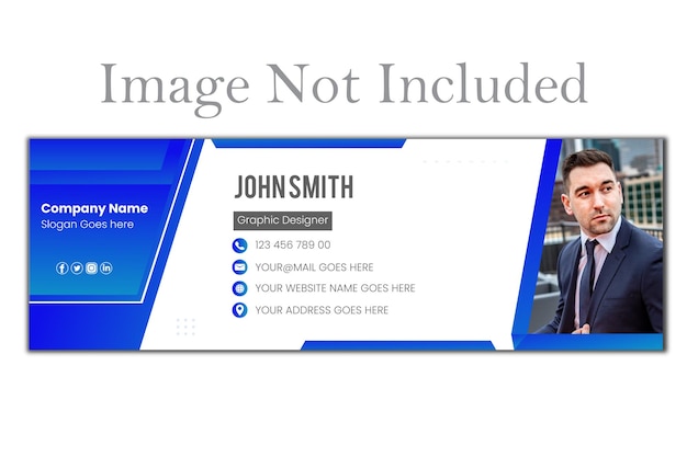 Email signature template design or creative stylish email footer template design 
premium.