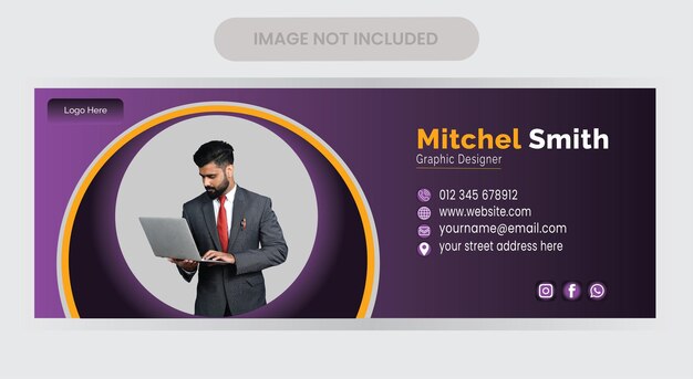 Email signature template amp design