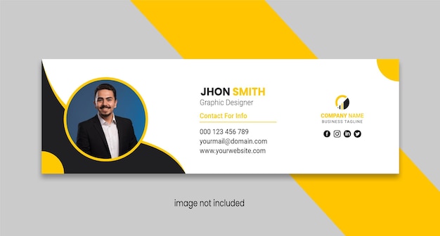 Email signature template design
