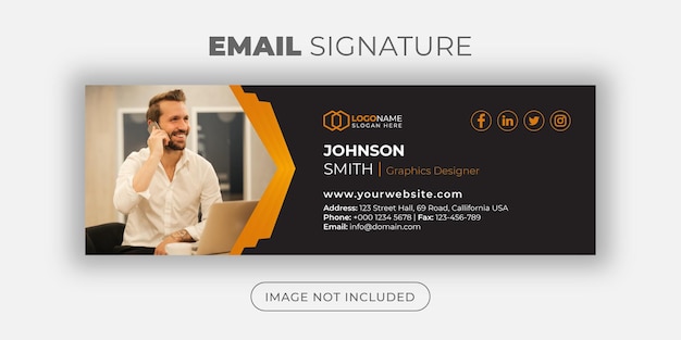 Email signature template design