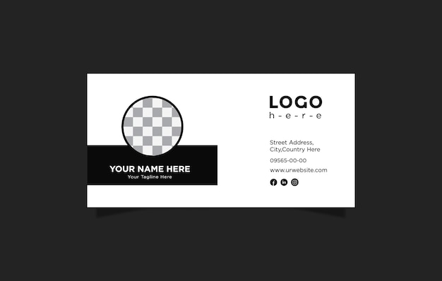 email signature template design