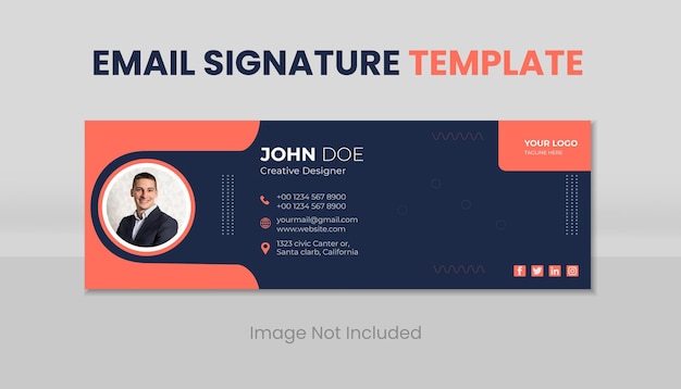 Email signature template design