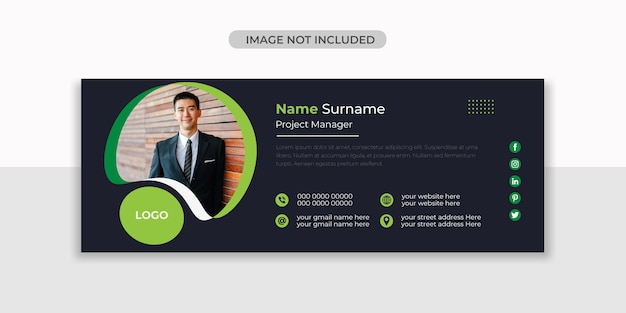 Email signature template design