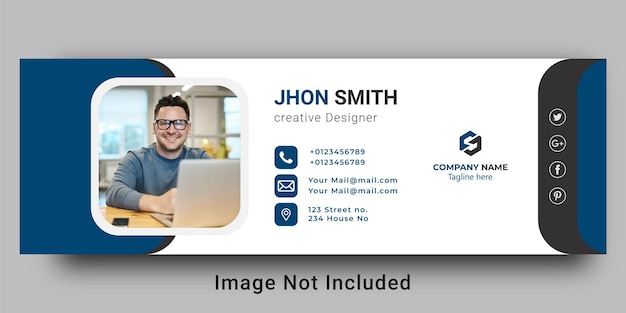 Email signature template design