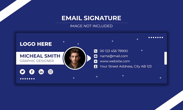 Email signature template design