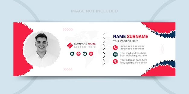 Email signature template design