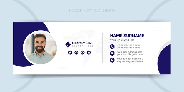 Email signature template design