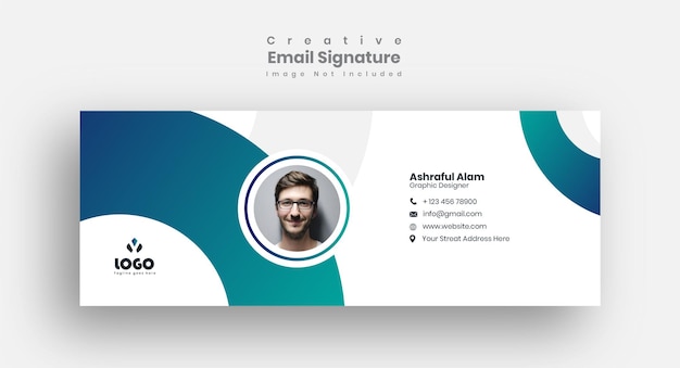 Email signature template design