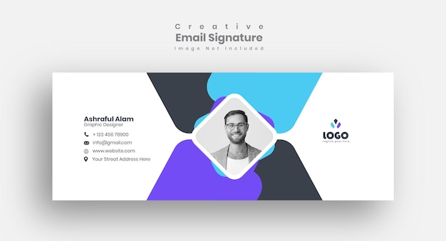 Email signature template design