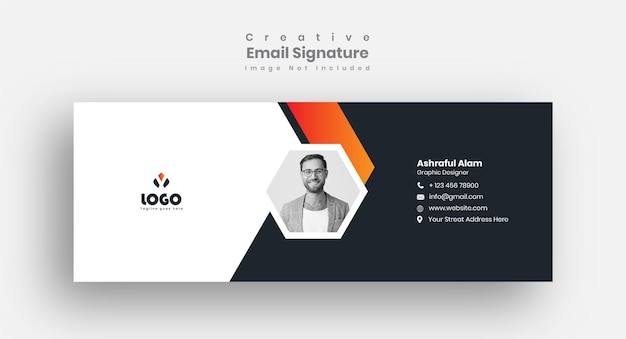 Email signature template design