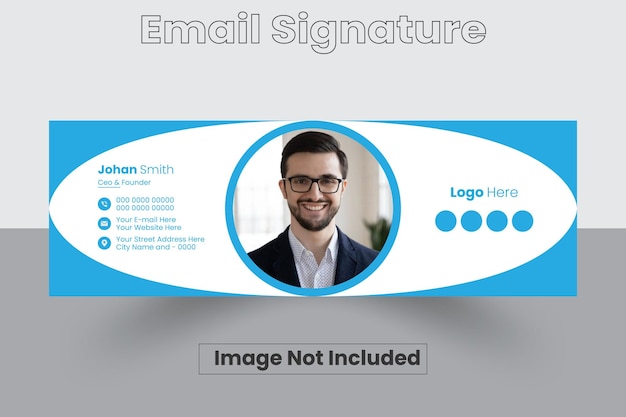 Email Signature Template email signature template Gmail email signature design Vector Email Sign