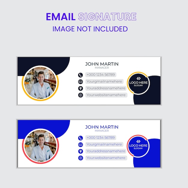 email signature template