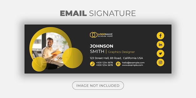 Email signature template