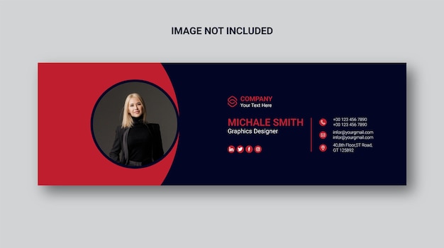 Email signature template