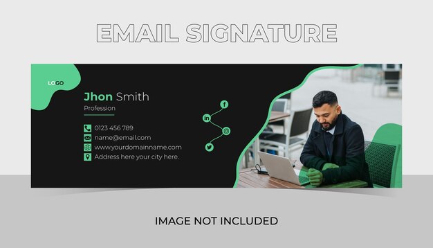 Email signature template