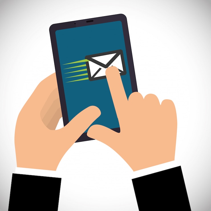Vector email in the smartphone