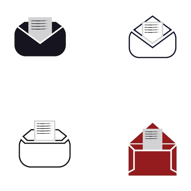 Email symbol vector Mail line icon