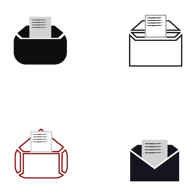 Email symbol vector Mail line icon