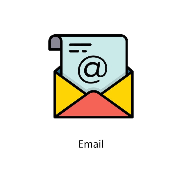 Иллюстрация дизайна иконок с вектором электронной почты
