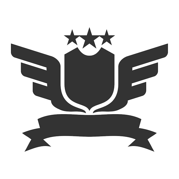 Embleem blanco sjabloon logo Icoon Illustratie Merkidentiteit