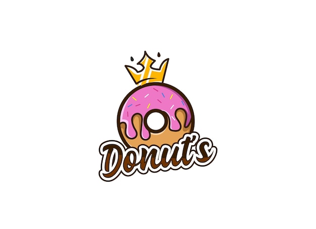 Vector embleem donuts cake en bakkerij logo ontwerp