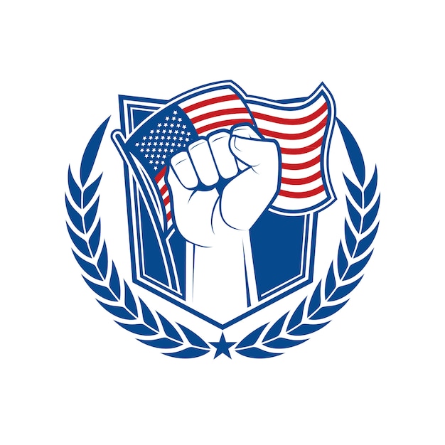 Embleem en symbool voor de Amerikaanse onafhankelijkheidsdag