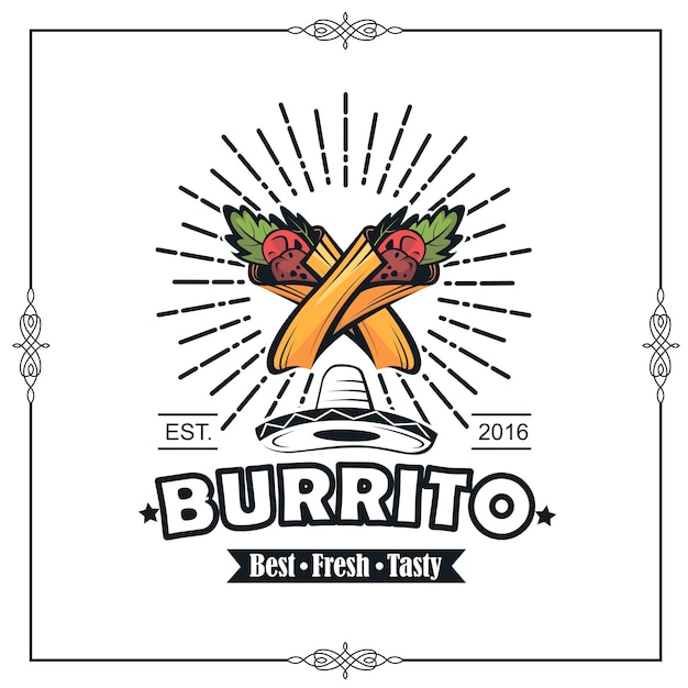 embleem met burrito