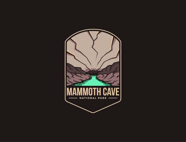 Embleem patch logo afbeelding van mammoth cave national park