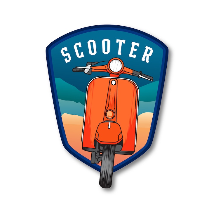 Emblem Badge Summer Scooter