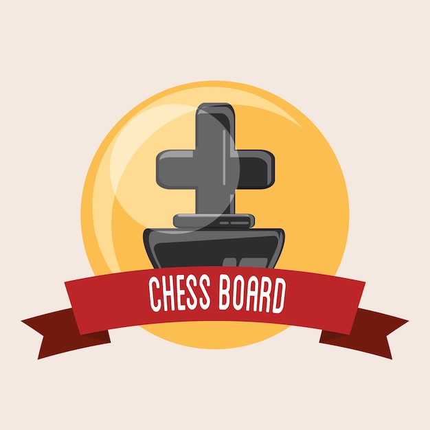 эмблема дизайна шахматной доски