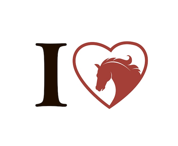 Emblema del cavallo nel cuore