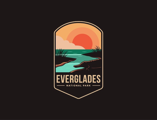 Emblem patch logo of Everglades National Park