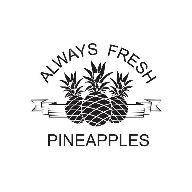 emblem of pineapple fruit