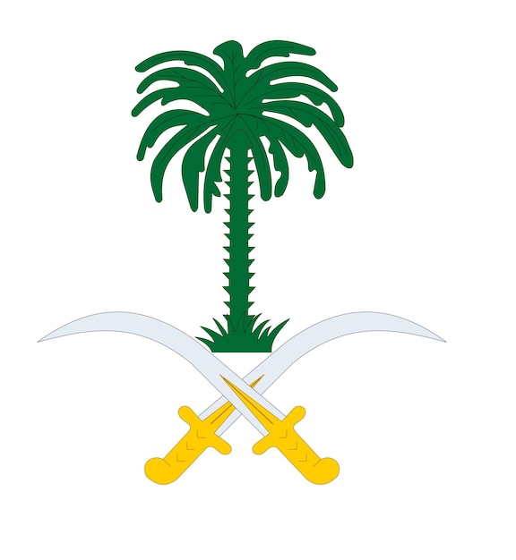 Premium Vector | Emblem of saudi arabia