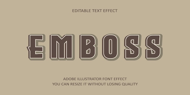 Emboss Editable text Effect