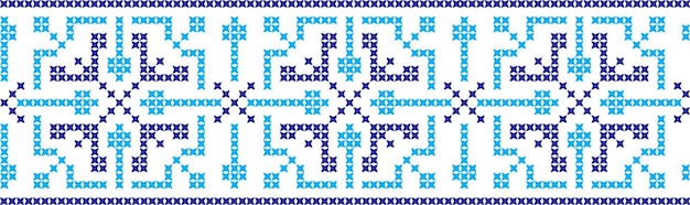 embroidered crossstitch ornament national pattern Ukrainian Slavic