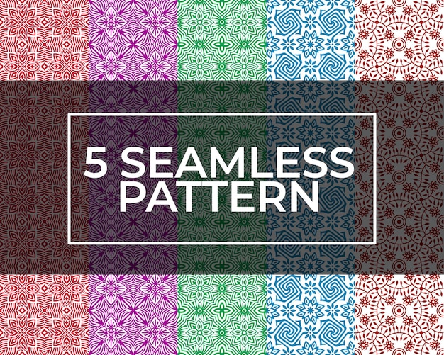 Embroidered seamless pattern batik background decoration ornament for background