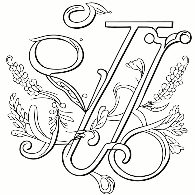 ベクトル 刺<unk>のサンプル ヴィンテージ 文字 スタイル パターン ベクトル イラスト ラインアート
