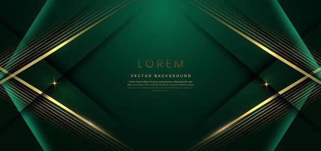 Emerald Gold Luxury Background