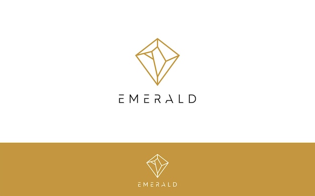 Vector emerald luxury and modern logo vector