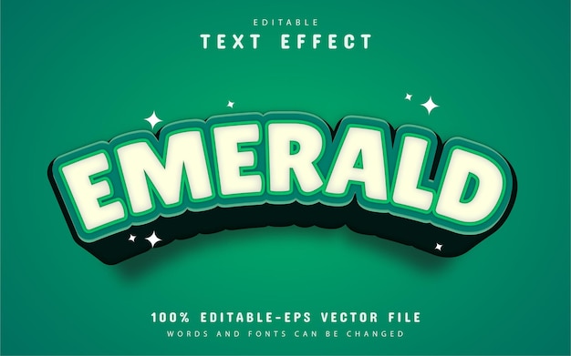 Emerald text effect