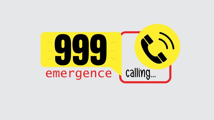 Vector emergency call 999 hotline urgency the phone need help concept illustration bangladesh